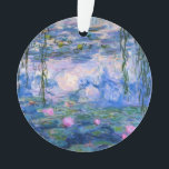 Monet - Water Lilies artwork, 1919 Ornament<br><div class="desc">Claude Monet - Water Lilies,  1919,  famous painting.</div>