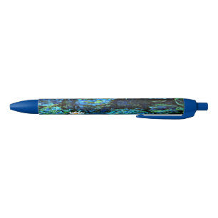 Monet - Water Lilies Blue Black Ink Pen