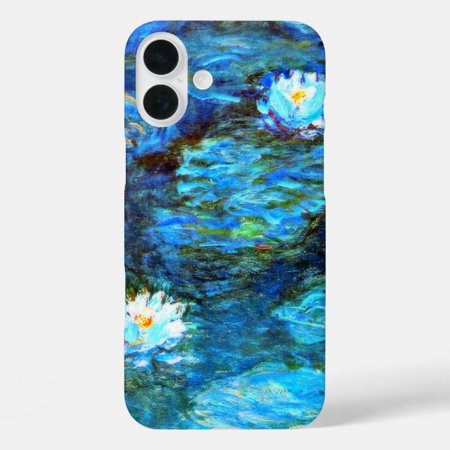 Monet - Water Lilies (blue) Case-Mate iPhone Case (Back)