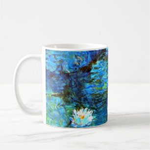 Monet - Water Lilies, Blue Coffee Mug