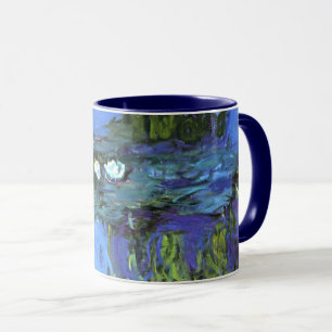 Monet - Water Lilies, Blue Indigo, Mug