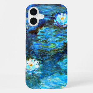 Monet - Water Lilies (blue) iPhone 16 Plus Case