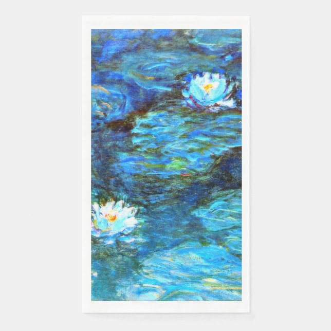Monet - Water Lilies (blue) Napkin (Front)