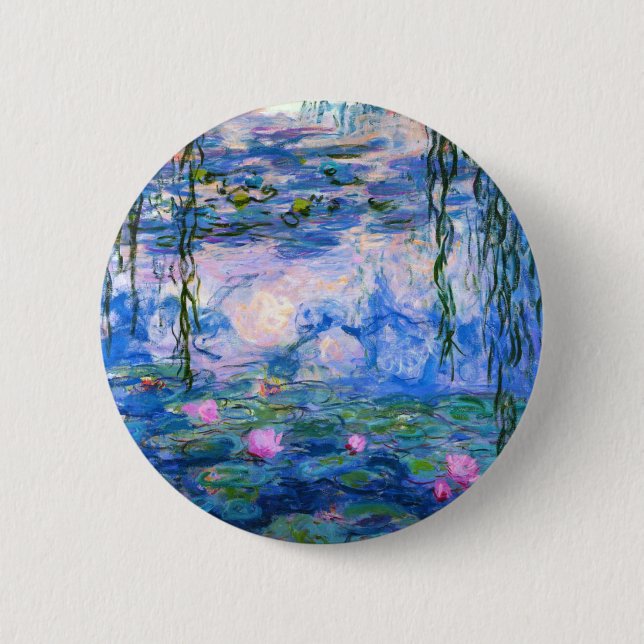 Monet Water Lilies Button (Front)