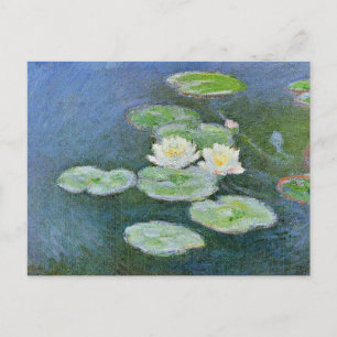 Monet - Water Lilies, Evening Effect, Postcard