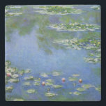 Monet Water Lilies Fine Art (1906) Stone Coaster<br><div class="desc">Water Lilies, Claude Monet, 1906. Oil on canvas, 89.9 x 94.1 cm. Art Institute of Chicago. Water Lilies (or Nymphéas) is a series of approximately 250 oil paintings by French Impressionist Claude Monet (1840–1926). The paintings depict Monet's flower garden at Giverny and were the main focus of Monet's artistic production...</div>
