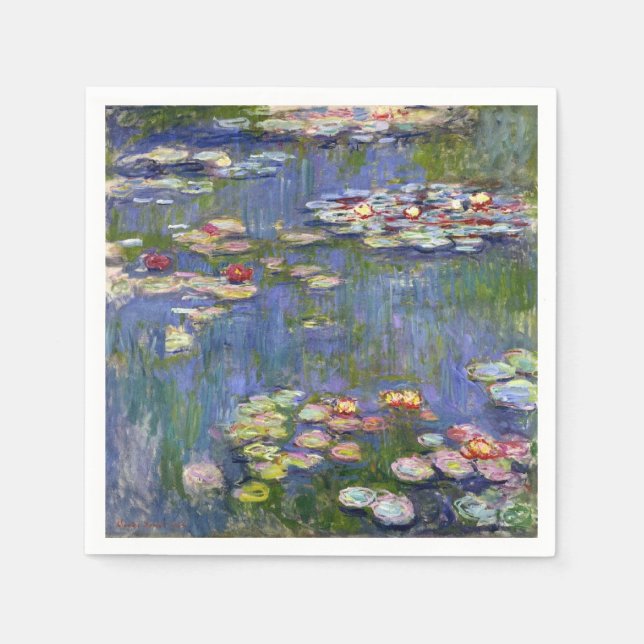 Monet Water Lilies Fine Art (1916) Napkin (Front)