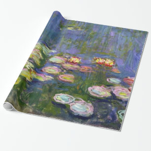 Monet Water Lilies Fine Art (1916) Wrapping Paper