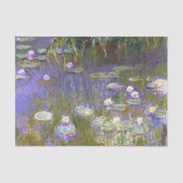 Monet Water Lilies Fine Art (1922) Tissue Paper (Front)