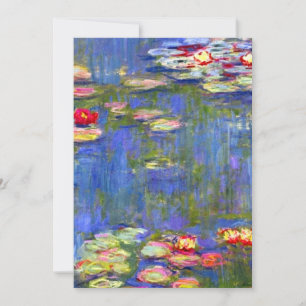 Monet Water Lilies  Invitation