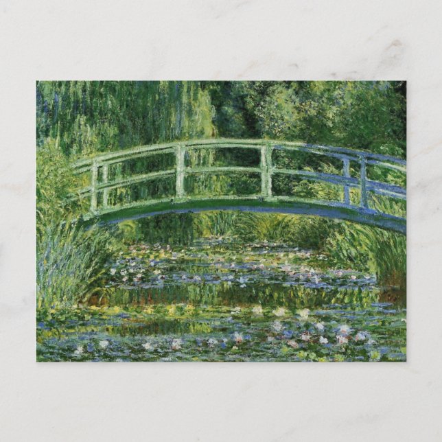 Monet Water Lilies Japanese Bridge Postcard (Front)