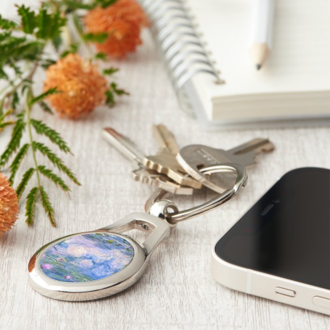 Monet Water Lilies Key Ring (Side)