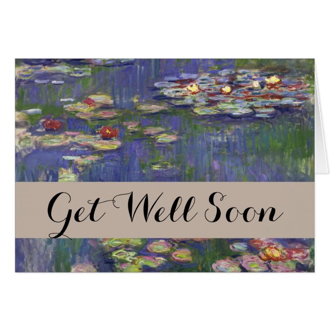 Monet Water Lilies Masterpiece Painting (Front Horizontal)