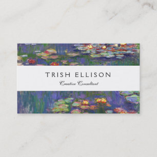 Monet Water Lilies Masterpiece Painting Business Card