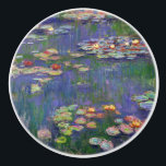Monet Water Lilies Masterpiece Painting Ceramic Knob<br><div class="desc">Monet Water Lilies - This classic Monet painting was painted by Claude Monet in 1916. It is part of his famous water lilies collection where he paints in his garden in Giverney,  France. A masterpiece painting.</div>