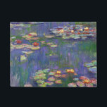 Monet Water Lilies Masterpiece Painting Doormat<br><div class="desc">Monet Water Lilies - This classic Monet painting was painted by Claude Monet in 1916. It is part of his famous water lilies collection where he paints in his garden in Giverney,  France. A masterpiece painting.</div>