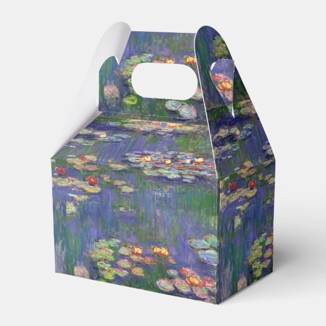 Monet Water Lilies Masterpiece Painting Favour Box (Front Side)