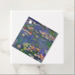 Monet Water Lilies Masterpiece Painting Favour Tags<br><div class="desc">Monet Water Lilies - This classic Monet painting was painted by Claude Monet in 1916. It is part of his famous water lilies collection where he paints in his garden in Giverney,  France. A masterpiece painting.</div>