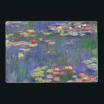 Monet Water Lilies Masterpiece Painting Laminated Place Mat<br><div class="desc">Monet Water Lilies - This classic Monet painting was painted by Claude Monet in 1916. It is part of his famous water lilies collection where he paints in his garden in Giverney,  France. A masterpiece painting.</div>