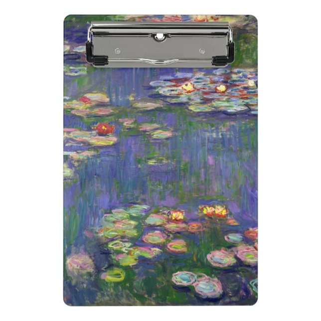 Monet Water Lilies Masterpiece Painting Mini Clipboard (Front)