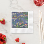 Monet Water Lilies Masterpiece Painting Napkin<br><div class="desc">Monet Water Lilies - This classic Monet painting was painted by Claude Monet in 1916. It is part of his famous water lilies collection where he paints in his garden in Giverney,  France. A masterpiece painting.</div>
