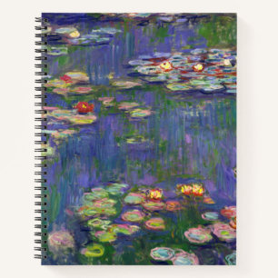 Monet Water Lilies Masterpiece Painting Notebook