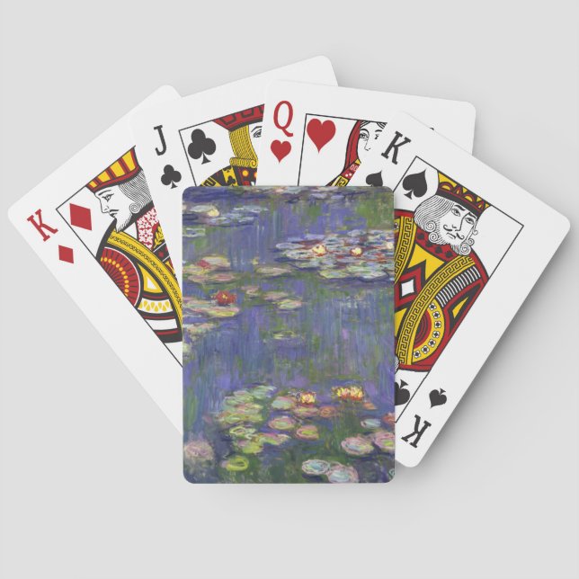 Monet Water Lilies Masterpiece Painting Playing Cards (Back)