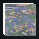 Monet Water Lilies Masterpiece Painting Wooden Box Sign<br><div class="desc">Monet Water Lilies - This classic Monet painting was painted by Claude Monet in 1916. It is part of his famous water lilies collection where he paints in his garden in Giverney,  France. A masterpiece painting.</div>