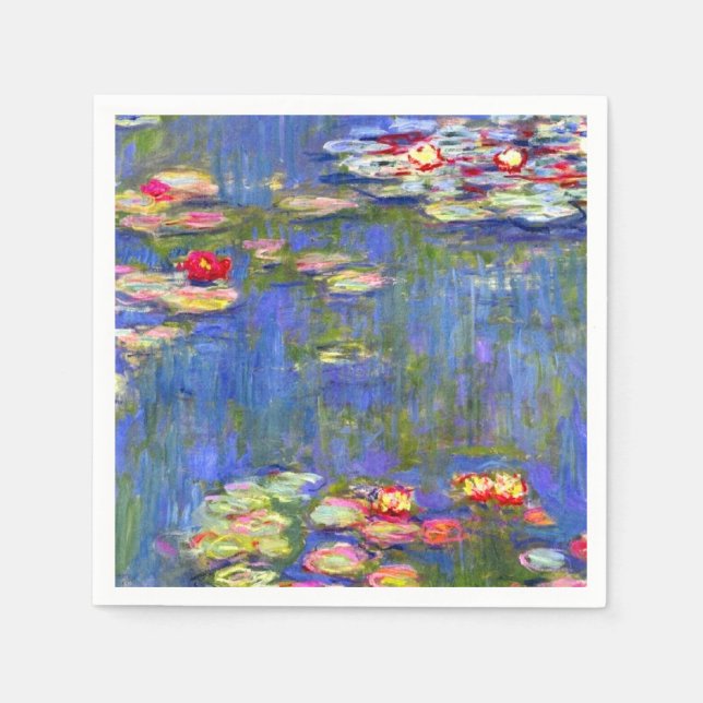 Monet Water Lilies  Napkin (Front)