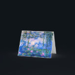 Monet Water Lilies Note Card<br><div class="desc">Monet Water Lilies note card. Oil painting on canvas from 1916. Monet painted his famous water lily pond obsessively during the final years of his career, drawing inspiration from the light of the sun and its shifting effect on the water and the aquatic flowers and foliage. This painting features a...</div>