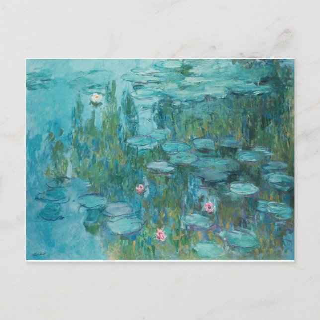 MONET Water Lilies Postcard (Front)