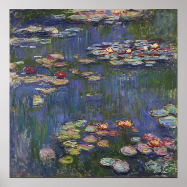 Monet - Water Lilies Poster (Front)
