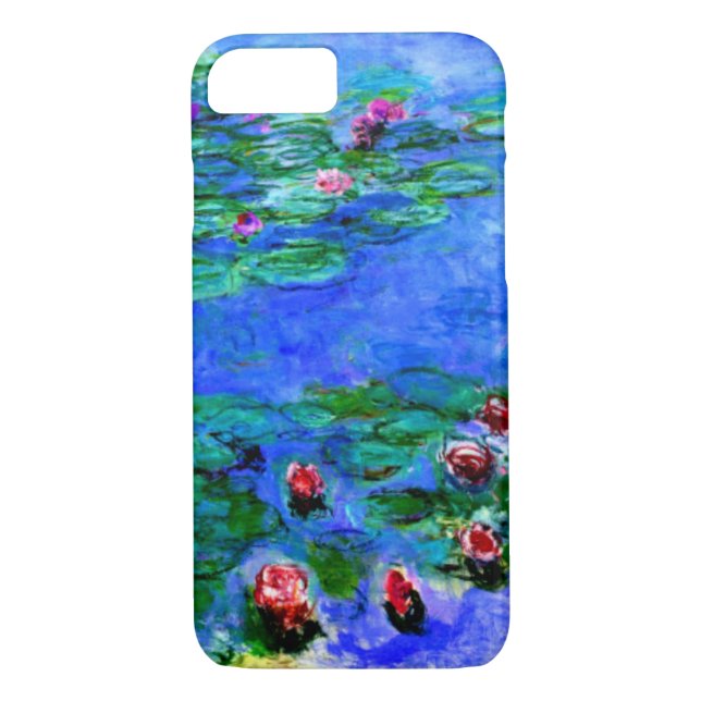 Monet - Water Lilies (red) Case-Mate iPhone Case (Back)