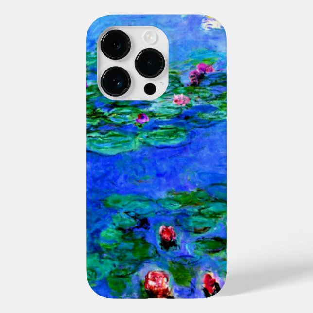 Monet - Water Lilies (red) Case-Mate iPhone Case (Back)