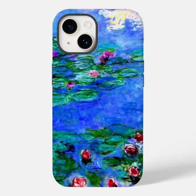 Monet - Water Lilies (red) Case-Mate iPhone Case (Back)