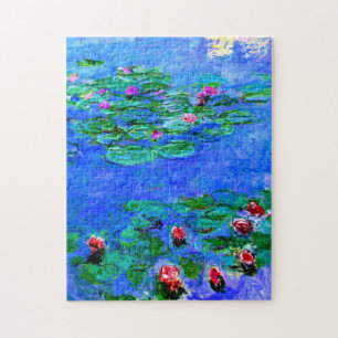 Monet - Water Lilies (red) Jigsaw Puzzle