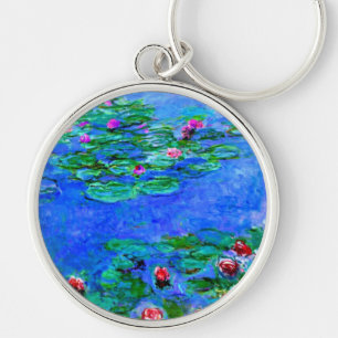 Monet - Water Lilies (red), Key Ring