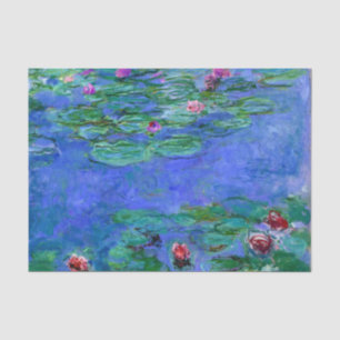 Monet - Water lilies (red) Tissue Paper