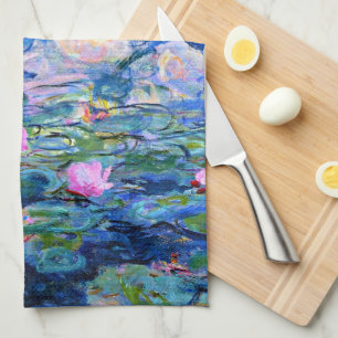 Monet, Water Lilies,  Tea Towel