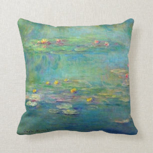 Monet Water Lilies Throw Pillow