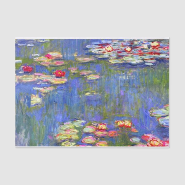Monet Water Lilies  Tissue Paper (Front)