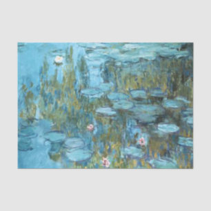 Monet - Water Lilies (turquoise), 1915 Tissue Paper