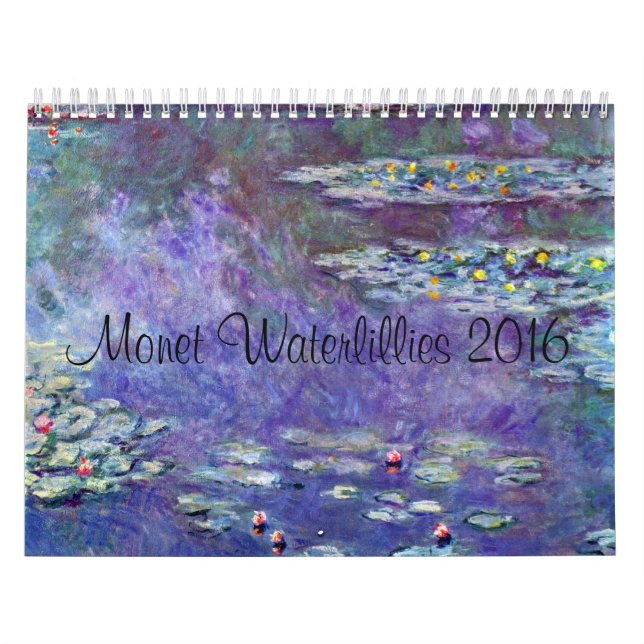 Monet Water Lillies 2016 Calendar (Cover)