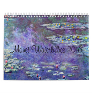 Monet Water Lillies 2016 Calendar