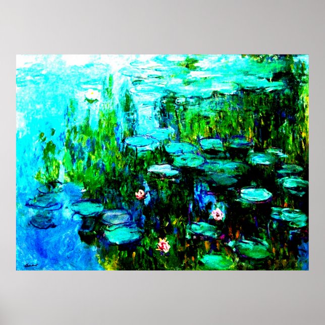 Monet Water Lillies Poster (Front)