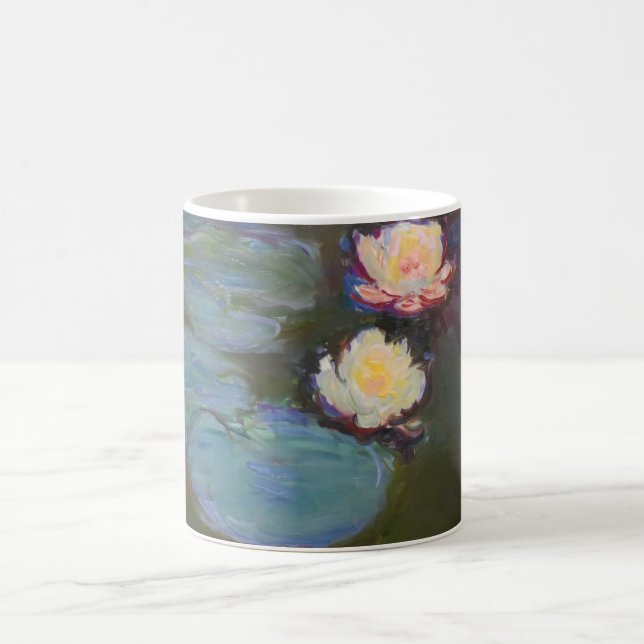 Monet Water Lily Lilies Pond Waterlilies Painting Coffee Mug (Center)