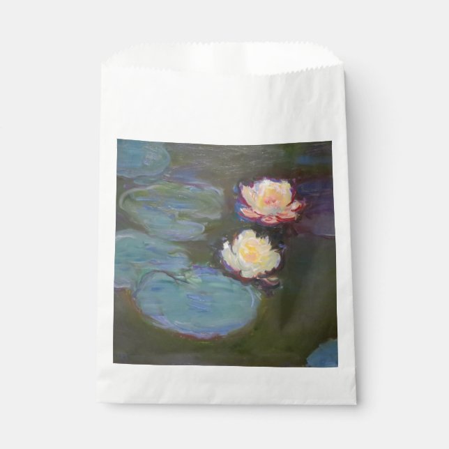 Monet Water Lily Lilies Pond Waterlilies Painting Favour Bags (Front)