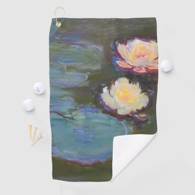 Monet Water Lily Lilies Pond Waterlilies Painting Golf Towel (InSitu)
