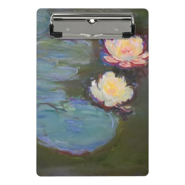 Monet Water Lily Lilies Pond Waterlilies Painting Mini Clipboard (Front)