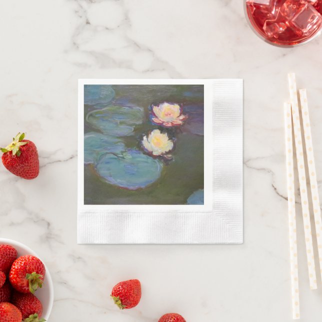 Monet Water Lily Lilies Pond Waterlilies Painting Napkin (Insitu)
